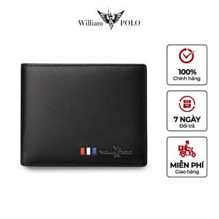 Ví da nam cao cấp bóp nam da bò thật chính hãng williampolo - polo171330