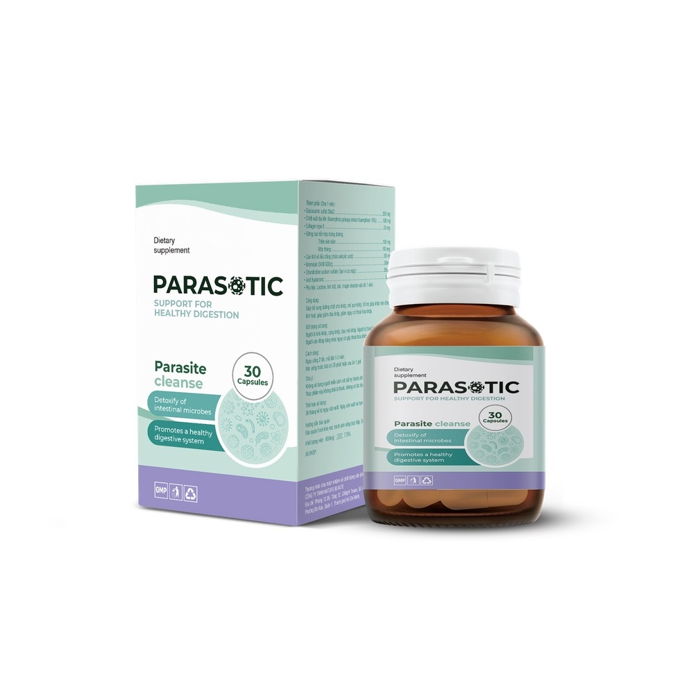 Parasotic viên uống diệt ký sinh trùng (hộp 30 viên)