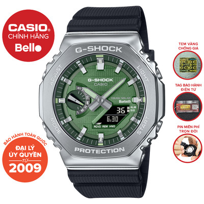 Đồng hồ Dây nhựa Nam Casio G-Shock GBM-2100A-1A3DR chính hãng bảo hành 5 năm Pin trọn đời
