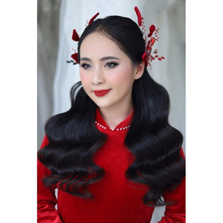 🪭🪭🪭CÀI TÓC CÔ DÂU MÀU ĐỎ (1 chiếc )-TT116|PHUKIENCUOIYENLINH