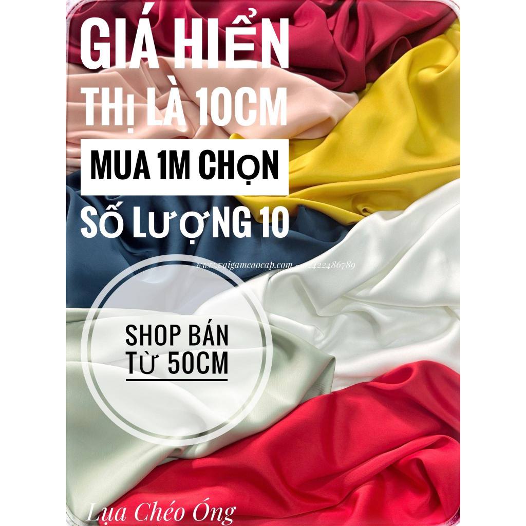 Lụa Chéo Óng -  𝑳𝒖̛𝒖 𝒚́ : 𝐆𝐢𝐚́ 𝐡𝐢𝐞̂̉𝐧 𝐭𝐡𝐢̣ 𝐥𝐚̀ 𝐠𝐢𝐚́ 𝐜𝐮̉𝐚 𝟏𝟎𝐜𝐦.