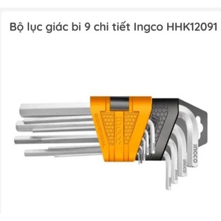 Bộ 9 lục giác đầu bi loại ngắn ingco hhk12091