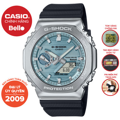 Đồng hồ Dây nhựa Nam Casio G-Shock GBM-2100A-1A2DR chính hãng bảo hành 5 năm Pin trọn đời