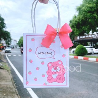 Túi giấy quà tặng, Túi giấy đựng quà, túi giấy kraft đựng quà tặng phụ kiện nhiều mẫu, nhiều size tặng kèm nơ lụa