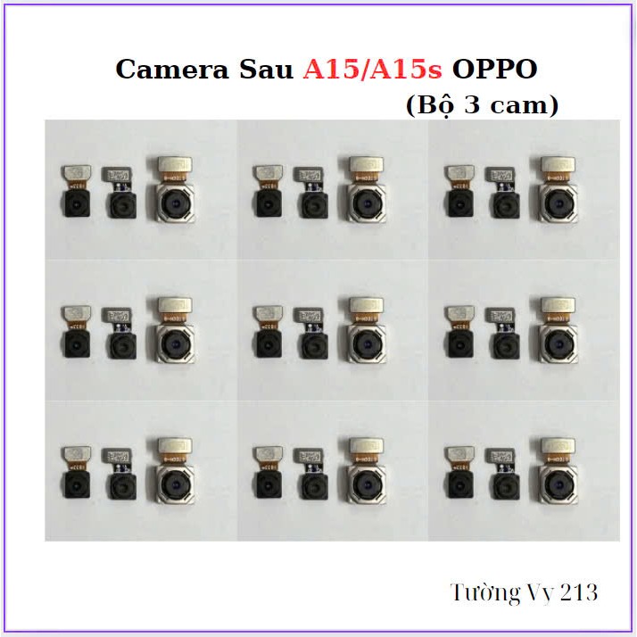 Camera sau oppo A15/A15S (Bộ 3 Cái)