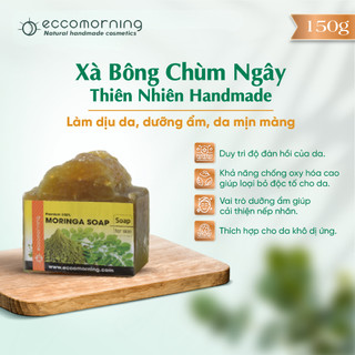 Xà Bông Chùm Ngây Thiên Nhiên Handmade eccomorning - Moringa Soap