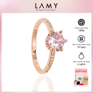 Nhẫn Bạc Nữ CDE Sparkling Crown Rose Gold Ring CDE8052RG
