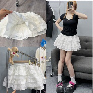 Chân váy ren xếp tầng dáng xòe lưng cao cạp chun co giãn, chân váy chữ a dáng ngắn xòe lên form xinh ma006