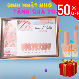 Set sơn thạch, set sơn gel thạch 9 màu verygood nail, nước sơn gel thạch tặng kèm bảng màu