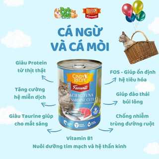 Pate cho mèo cindy recipe lon 400gr.