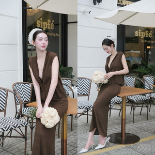 Set 3 món thun len lỗ cv dài tranali