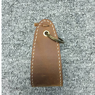 móc khoá túm da bò thật - handmade da thật