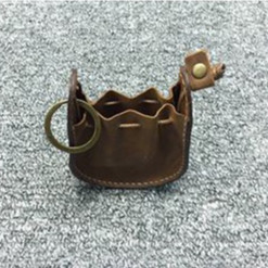móc khoá túm da bò thật - handmade da thật
