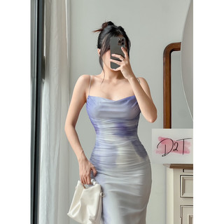 (Có Sẵn) Đầm Body Đuôi Cá Dây Mảnh
