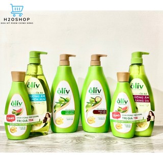 Dầu gội sữa tắm ÔLIU 650g dưỡng tóc bồng bềnh chắc khỏe