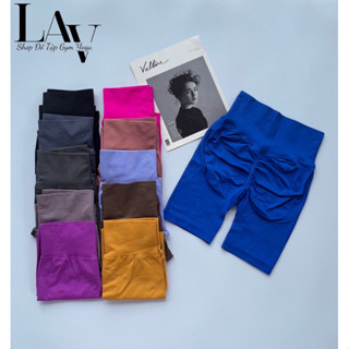 Quần short tập gym, quần ngố biker mitao chun mông nâng mông tập gym yoga, chạy bộ - LAV Activewear