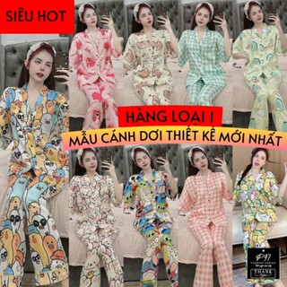  Đồ bộ cánh dơi lụa latin size dưới 60kg  pizama giá rẻ tận xưởng đồ bộ p97 đồ bộ cổ v  pijama nữ giá rẻ  đồ bộ nữ 