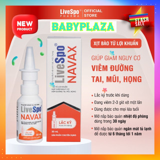 [Hoả Tốc] Bình xịt sẵn LiveSpo NAVAX 30ml 20ml Chuyên dụng - Giảm nguy cơ viêm tai mũi họng - hính hãng