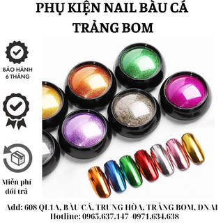 Bột tráng gương trang trí nail nhiều màu - tráng gương trang trí nail hủ lẻ màu - sơri nail