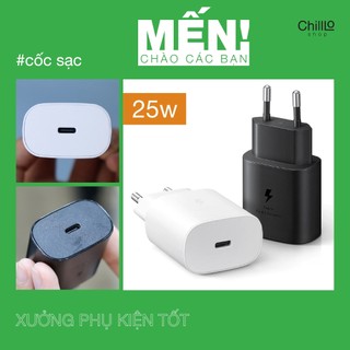 Củ Sạc Nhanh 25W PD 3.0A Cổng Type C - Cục Sạc Cho Điện Thoại/ Máy Tính Bảng Flagship Dòng Note/ S/ A