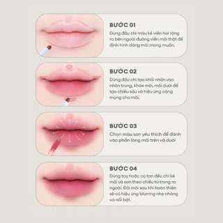 Chì Kẻ Viền Môi Dearmay 2in1 Plumpy Lip Liner 0.36g