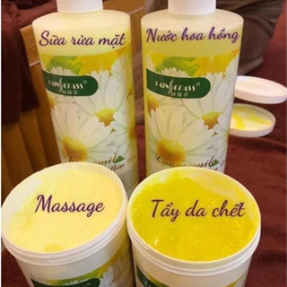  Kem Massage Da Mặt Tẩy Da Chết Sữa Rửa Mặt Nước Hoa Hồng Hoa Cúc 