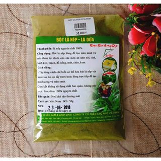 Bột lá nếp thơm nguyên chất tạo màu xanh cốm tự nhiên, an toàn