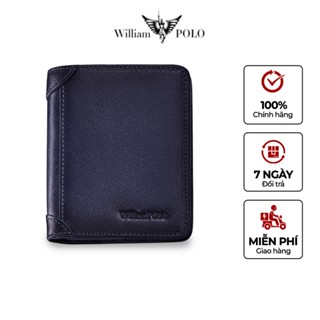 Ví nam da bò cao cấp William Polo , chất liệu da bò cao cấp có đủ túi xách hộp đựng  POLO201560