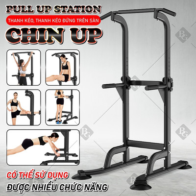 BG Bộ xà đơn xà kép đa năng cao cấp thiết kế mới PULL UP STATION CHIN UP - CU103