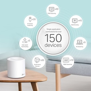 Bộ phát wifi 6 TP-Link Deco X60 3-Pack (Chuẩn AX/ AX5400Mbps/ 4 Ăng-ten ngầm/ Wifi Mesh/ Dưới 100 User)
