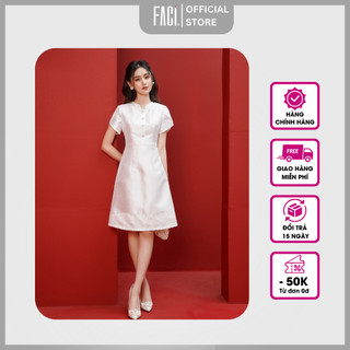Đầm Nữ FACI Lisa Dáng A Thiết Kế Cổ Tàu Tay Cánh Hồng Chất Liệu Tafta Lên Form Mặc Đi Chơi, Đi Tiệc - FA246