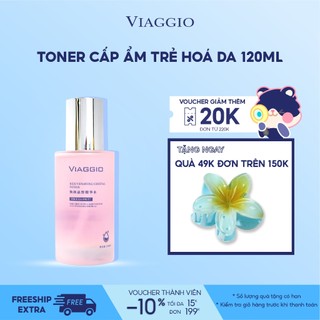 Toner cấp ẩm trẻ hoá da Viaggio Rejuvenating Crystal Essence Toner 120ml