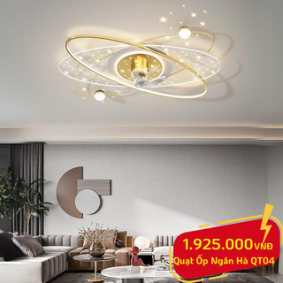 Quạt Trần Đèn Ốp Trần Giải Ngân Hà, Quạt Ốp Trần Galaxy - 3 Chế Độ Sáng - Bảo Hành 24 Tháng