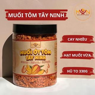 Hũ 330G Muối Tôm Tây Ninh Thượng Hạng MẶN - Hạt Muối Vừa, Cay Nhiều - Tay Ninh Shrimp Chili Salt