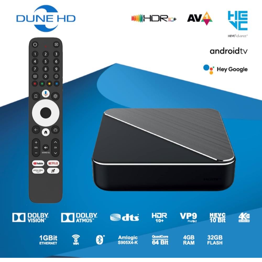 Android TV Box Dune HD Homatics Box R 4K Plus - Netflix 4K, chứng chỉ Google