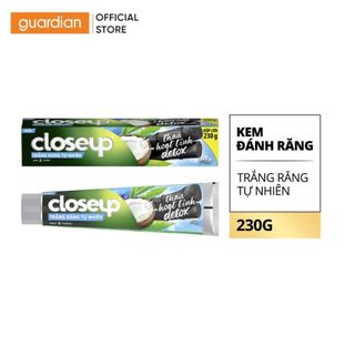 Kem đánh răng closeup trắng răng tự nhiên than hoạt tính detox 230g