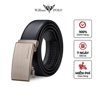 Dây thắt lưng nam cao cấp williampolo , full hộp đựng cao cấp - polo21716