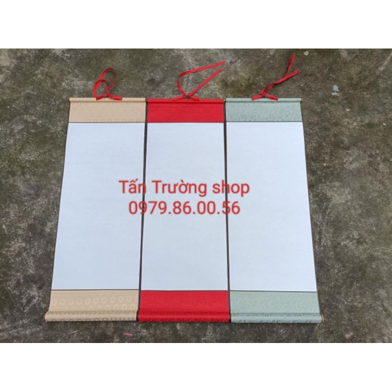 Giấy biểu lụa viết thư pháp kt 30*80