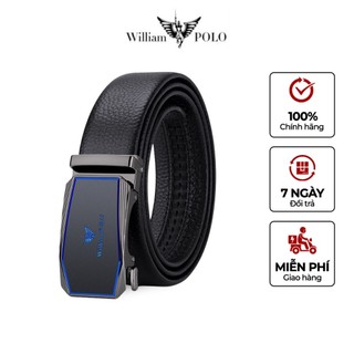 Thắt lưng nam cao cấp da bò thương hiệu williampolo - polo20879-82
