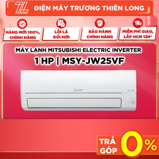 Msy-jw25vf - miễn phí công lắp đặt - máy lạnh mitsubishi electric inverter 1hp + bảo hành chính hãng