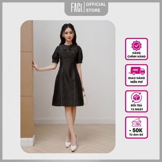 Đầm Nữ FACI Lucy Thiết Kế Dáng A Cổ Tròn Tay Ngắn Chất Liệu Tafta Phong Cách Thời Trang Cao Cấp - FA243