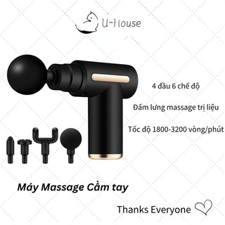 Máy Massage Cầm Tay 6 Cấp Độ - Mát Xa Toàn Thân Giúp Thư Giãn, Giảm Đau Cổ Vai Lưng - Quà Tặng Nam Nữ