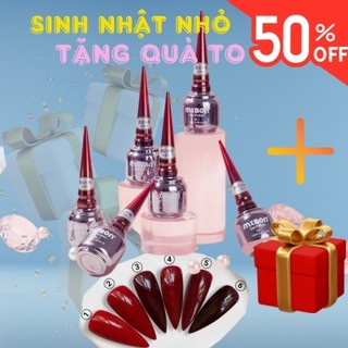 Sơn Gel Mxbon Đỏ - Sơn Gel Đỏ Chuẩn Màu Havy Nail ĐẶC - KHÔNG TÍM - Bóng Bền CHANH NAIL