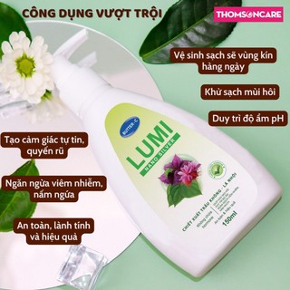Combo 2 chai dung dịch vệ sinh phụ nữ trầu không - Lumi Nano Silver mẫu mới, nước rửa phụ khoa chai 150ml