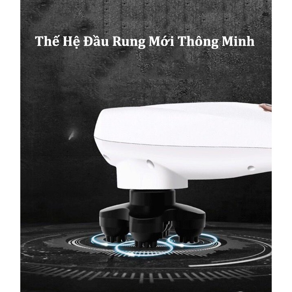 Máy massage đấm lưng cầm tay 6 đầu YT-1706AL - Máy massage cầm tay sạc pin, cắm điện, massage toàn thân cao cấp