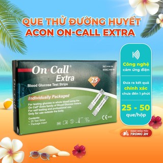 Que thử đường huyết Acon On-call extra (25 - 50 que/hộp)