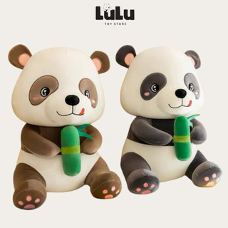 Gấu bông gấu trúc dễ thương mềm mịn cao cấp kích thước 40cm 55cm 70cm 100cm lulu toy
