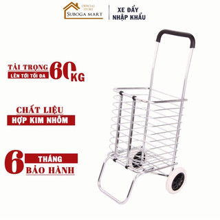 Xe kéo hàng,xe kéo đi chợ,bản 2 bánh đa năng,chất liệu inox gấp gọn tiện lợi