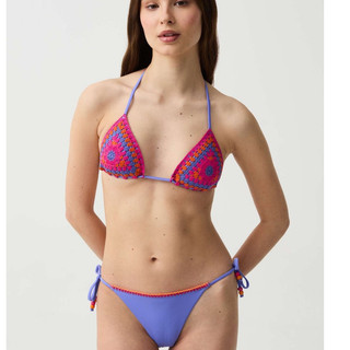 Bikini đi biển, đồ bơi 2 mảnh áo có mút ngực họa tiết đan len tinh tế. Đồ bơi hàng VNXK hãng OVS