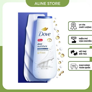 Sữa Tắm Dưỡng Ẩm Trắng Da Chuyên Sâu Dove Deep Moisture Sensitive Skin Body Wash Mỹ 680ml.